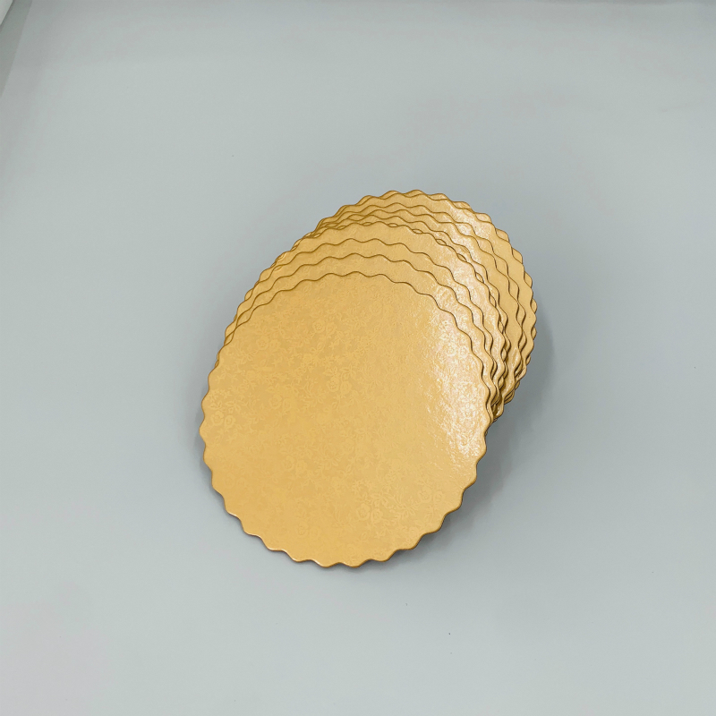 Plaque de gâteau d 'or, plaque de gâteau de 10 cm, plaque de gâteau de 25 cm